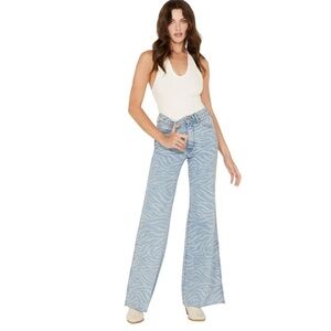Wrangler 622 High Rise Flare Tiger Print Jeans